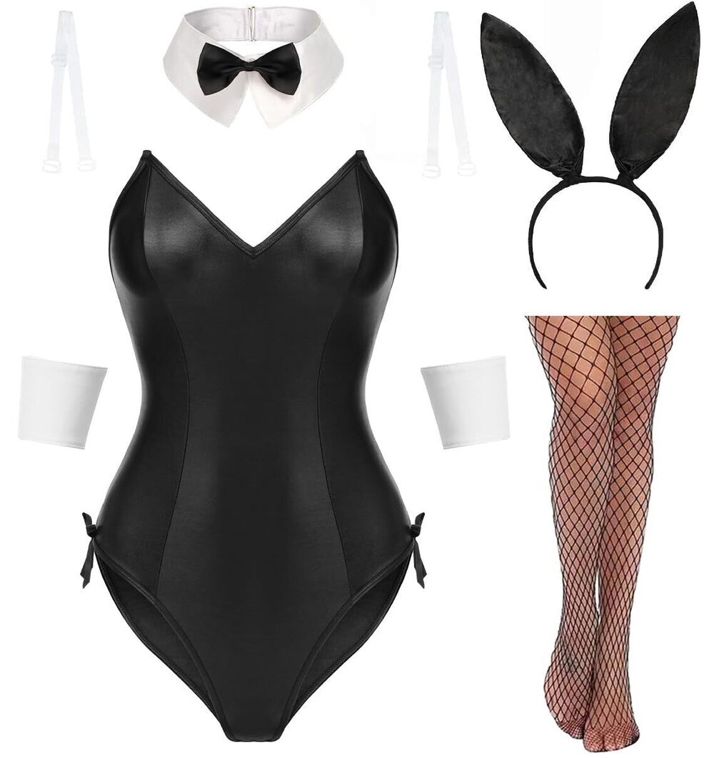 4237 Sexy Lingerie Bunny Costume lingerie set Halloween One Piece Bodysuit